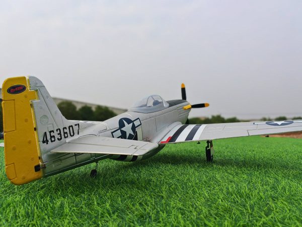 Dynam P-51 Mustang V2 Silver RC Warbird Plane 1200mm Wingspan Discount