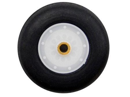 Freewing 45mm (1.77 ) x 16mm PU Rubber Treaded Wheel for 4.2mm Axle Fashion