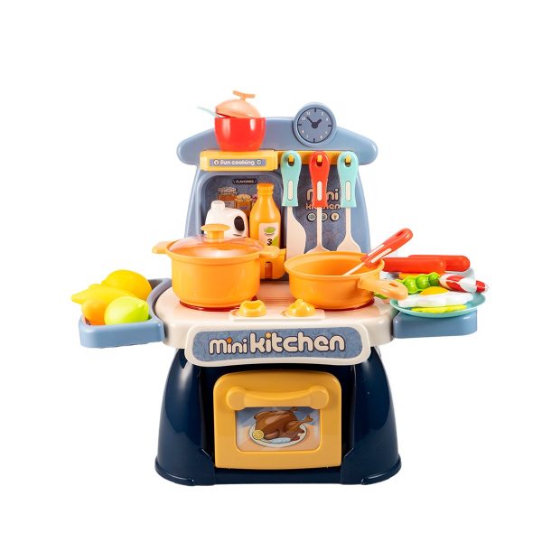 STEM Toys - Cooking Toys Mini Kitchen Set for kids 【Blue】 Online Hot Sale