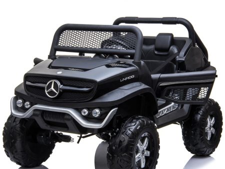 MERCEDES BENZ UNIMOG ATV 24V RIDE ON CAR 2 SEATER BLACK - KIDS ON WHEELZ Online Hot Sale