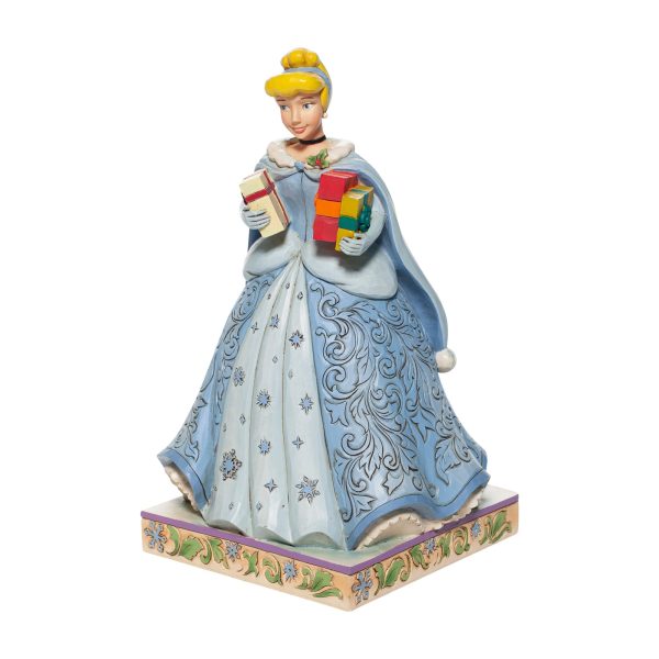 Disney Traditions Christmas Cinderella Figurine By Jim Shore Hot on Sale