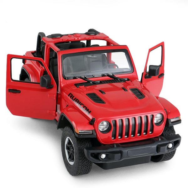 Jeep Wrangler Off-Road RC Car 1 14 Scale Licensed Remote Control Toy Car with Open Doors and Working Lights by Rastar Sale