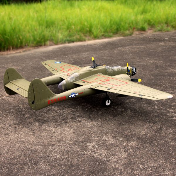 Dynam P-61 Black Widow Green 4S Twin Engine RC Warbird Plane 1500mm w  Flaps Online Sale