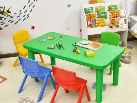 Kids Colorful Plastic Table and 4 Chairs Set For Cheap