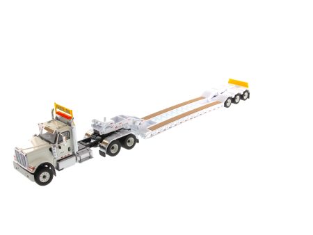 1:50 International HX520 Tandem Tractor with XL 120 Trailer. Including both rear boosters - White, 71015 For Discount