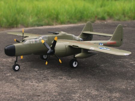 Dynam P-61 Black Widow Green 4S Twin Engine RC Warbird Plane 1500mm w  Flaps Online Sale