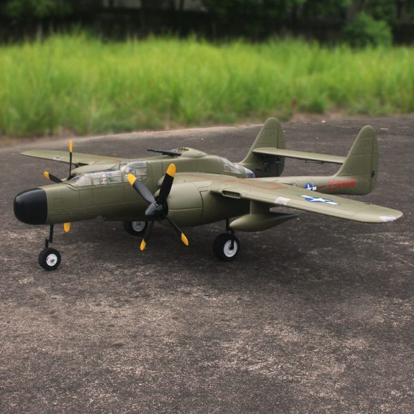 Dynam P-61 Black Widow Green 4S Twin Engine RC Warbird Plane 1500mm w  Flaps Online Sale