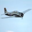 Dynam T-28 Trojan V2 Grey 4S RC Warbird Plane 1300mm w  Flaps on Sale