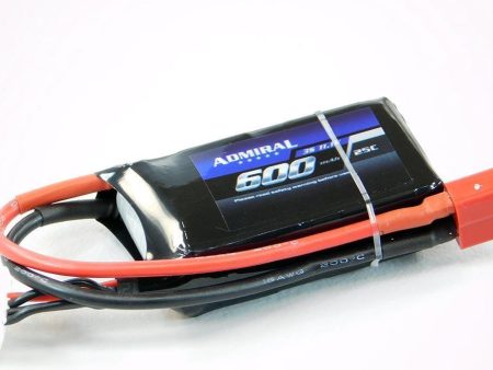 Admiral 600mAh 3S 11.1V 25C LiPo Battery with T Connector Hot on Sale