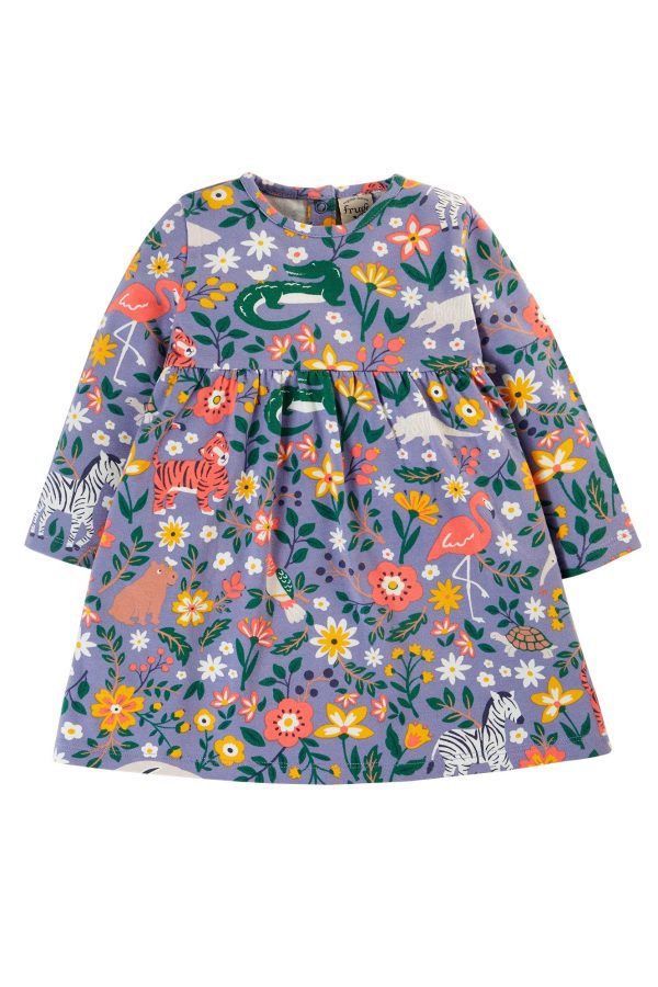 Frugi Dee Dress Rainforest Friends Online Hot Sale