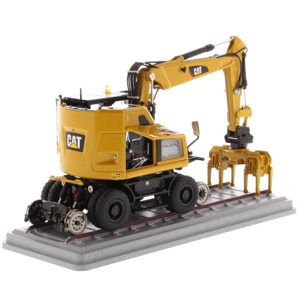 1:50 Cat® M323F Railroad Wheeled Excavator - Cat Yellow Version High Line Series, 85662 For Sale