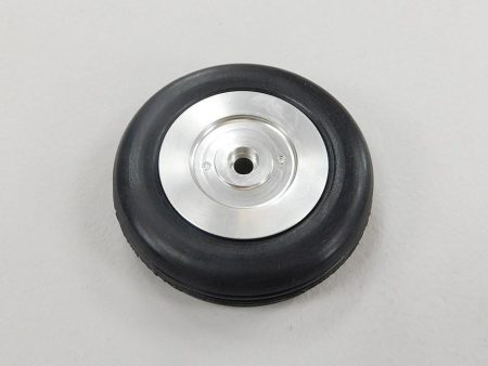 Freewing 60mm (2.36 ) x 17mm Treaded PU Rubber Wheel for 4.6mm Axle - Type B Online now