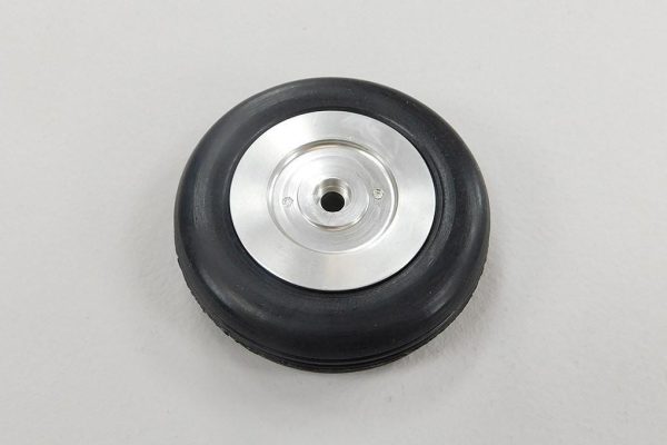 Freewing 60mm (2.36 ) x 17mm Treaded PU Rubber Wheel for 4.6mm Axle - Type B Online now