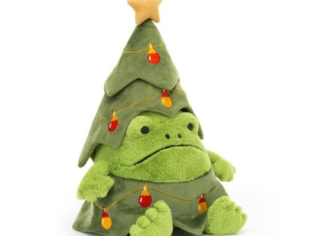 Jellycat Christmas Tree Ricky Rain Frog Discount