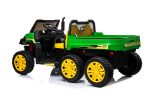 24V Farm Truck UTV 2 Seater 6 Wheels with Tipper Electric Kids  Ride-On Car with Parental Remote Controller Green-KOW Sale