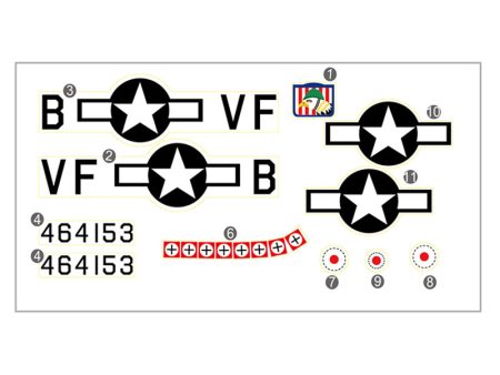 Dynam P51 Mustang V2 Fred Glover Decal Discount