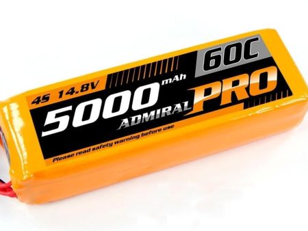 Admiral Pro 5000 4S 14.8V 60C LiPo Battery with EC5 - (OPEN BOX) Online