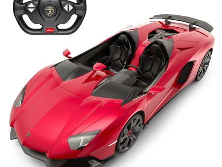 Lamborghini Aventador J RC Car 1 14 Scale Licensed Remote Control Toy Car with Working Lights by Rastar on Sale