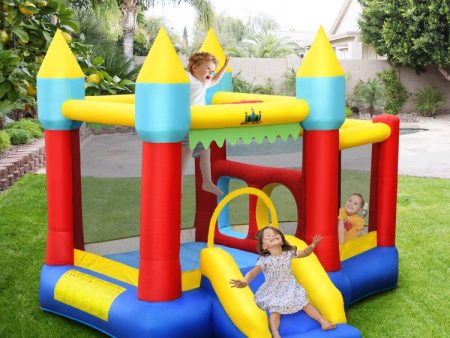 Kid s Inflatable Bouncer with Jumping Area and 480W Blower For Cheap