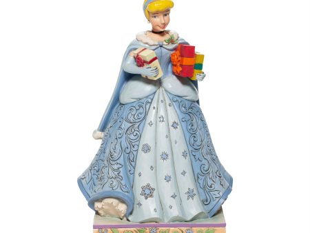 Disney Traditions Christmas Cinderella Figurine By Jim Shore Hot on Sale