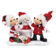 Minnie And Mickey Figurine 56 Disney Snow Santa by Possible Dreams on Sale