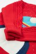 Frugi Caleb Knit Jumper Red Penguin For Cheap