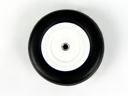 Freewing 60mm (2.55 ) x 17mm PU Rubber Treaded Wheel for 4.2mm Axle Cheap