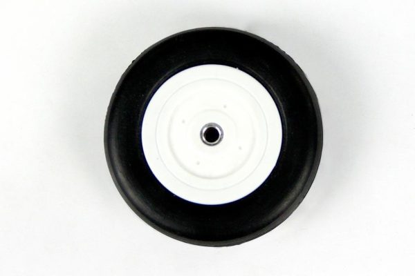 Freewing 60mm (2.55 ) x 17mm PU Rubber Treaded Wheel for 4.2mm Axle Cheap