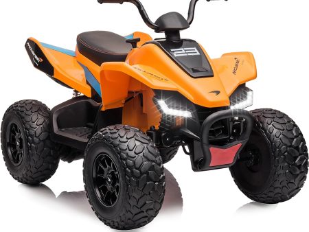 McLaren MCL 35 Kids Quad ATV 12V Ride on Car with LED Lights and Music Online now