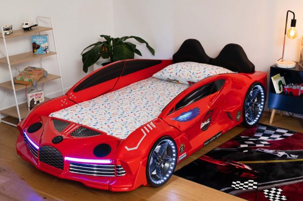 Aero 2.0 Race Car Bed Bugatti Chiron Style Twin Size - Zoomie Beds Sale