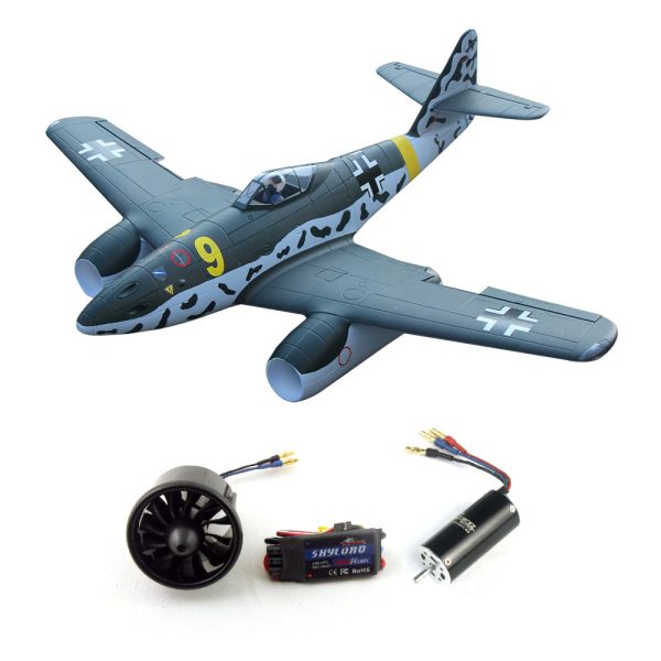 Dynam Messerschmitt Me-262 V2 PRO 6S 12-Blade Twin 70mm EDF Jet 1.5m w  Flaps on Sale