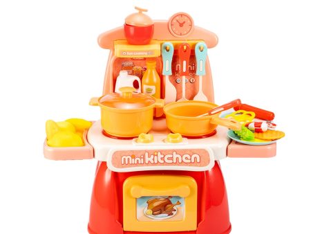 STEM Toys - Cooking Toys Mini Kitchen Set for kids 【Pink】 Online now