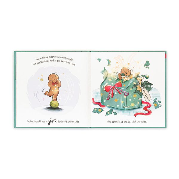 Jellycat Gingerbread Fred Book Fashion