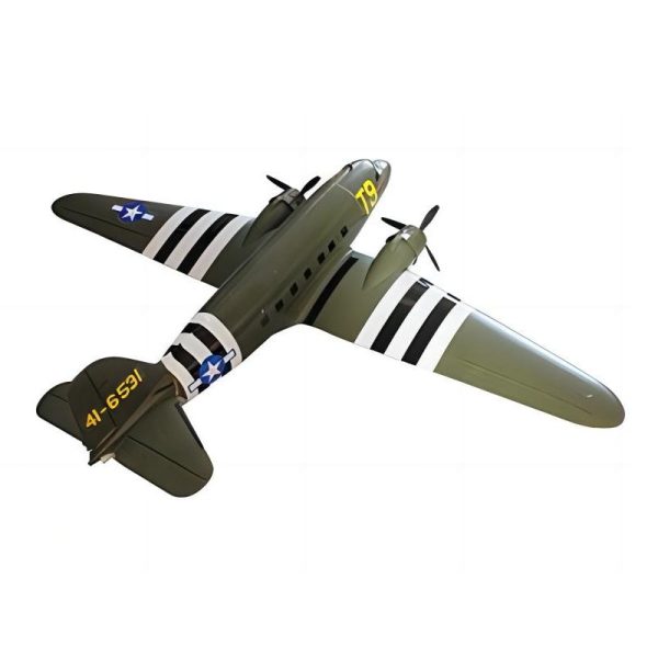 Dynam C-47 Skytrain V2 Green RC Warbird Plane 1500mm 59  Wingspan Hot on Sale