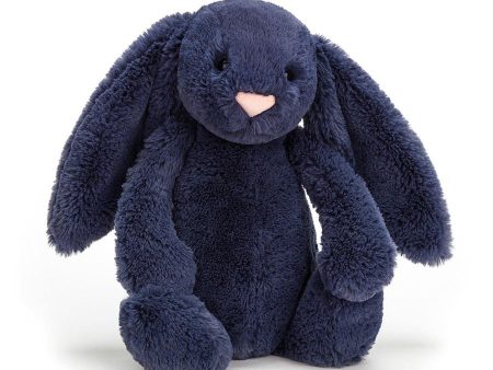 Jellycat Bashful Navy Bunny Medium - H12  X W5  on Sale