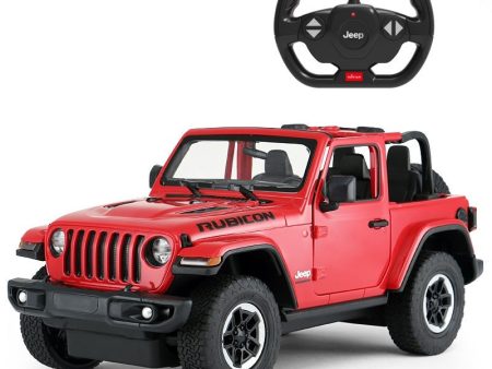 Jeep Wrangler Off-Road RC Car 1 14 Scale Licensed Remote Control Toy Car with Open Doors and Working Lights by Rastar Sale