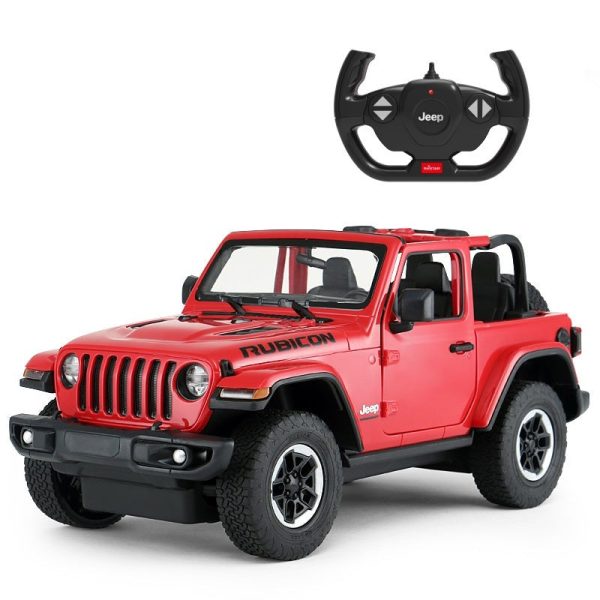 Jeep Wrangler Off-Road RC Car 1 14 Scale Licensed Remote Control Toy Car with Open Doors and Working Lights by Rastar Sale