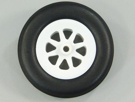 Freewing 70mm (2.75 ) x 20mm PU Rubber Treaded Wheel for 4.2mm Axle For Sale