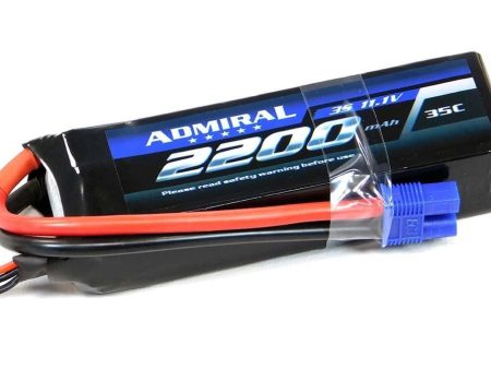 Admiral 2200mAh 3S 11.1V 35C LiPo Battery with EC3 Connector Hot on Sale