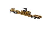 1:50 Cat® CT660 Day Cab Tractor & XL120 Low-Profile HDG Trailer with Cat® CB-534D XW Vibratory Asphalt Compactor, 85601C Online Sale