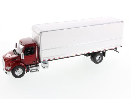 1:32 scale Peterbilt® Model 536 maroon Body with Wabash Supreme 26ft Dry Cargo Van Body, Transport Series 71106 For Discount