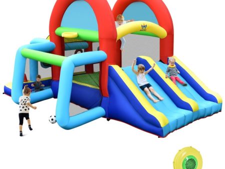 Inflatable Jumping Castle Bounce House with Dual Slides and 480W Blower For Cheap