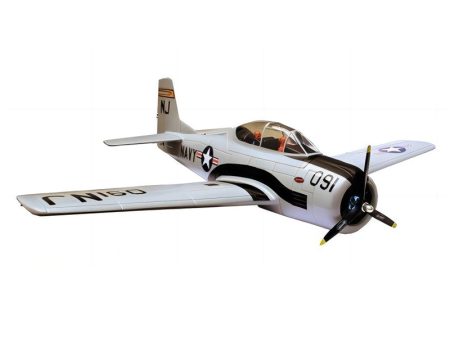 Dynam T-28 Trojan V2 Grey 4S RC Warbird Plane 1300mm w  Flaps on Sale