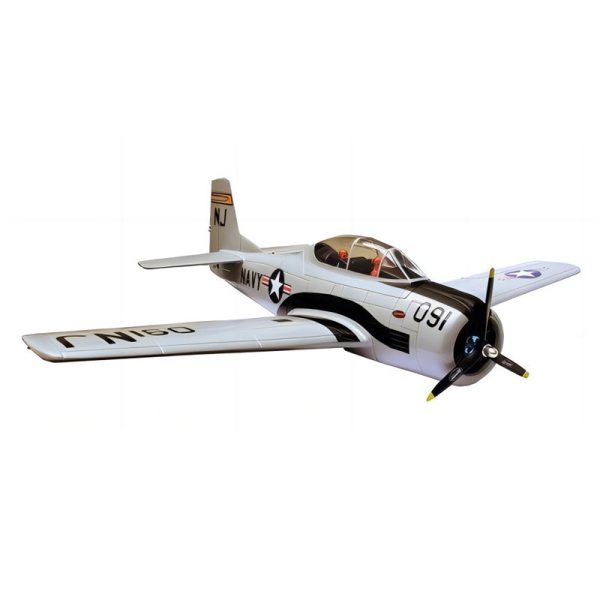 Dynam T-28 Trojan V2 Grey 4S RC Warbird Plane 1300mm w  Flaps on Sale