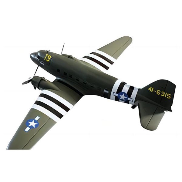 Dynam C-47 Skytrain V2 Green RC Warbird Plane 1500mm 59  Wingspan Hot on Sale