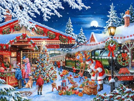 House of Puzzles Santa s Express 500 Piece Puzzle Online