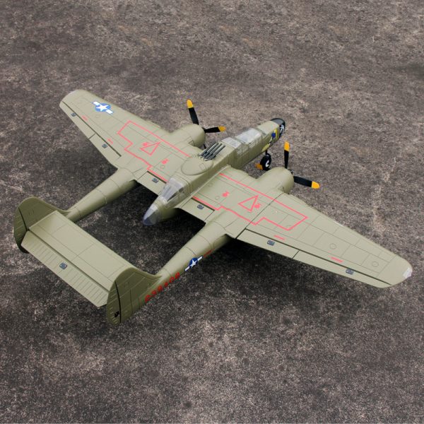 Dynam P-61 Black Widow Green 4S Twin Engine RC Warbird Plane 1500mm w  Flaps Online Sale