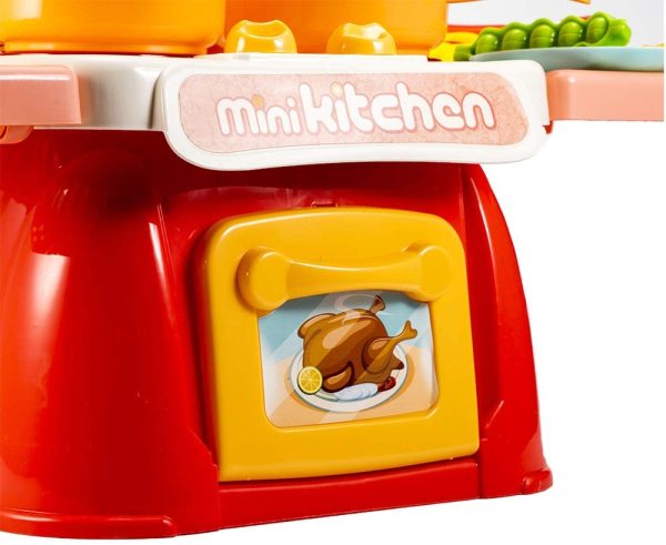 STEM Toys - Cooking Toys Mini Kitchen Set for kids 【Pink】 Online now