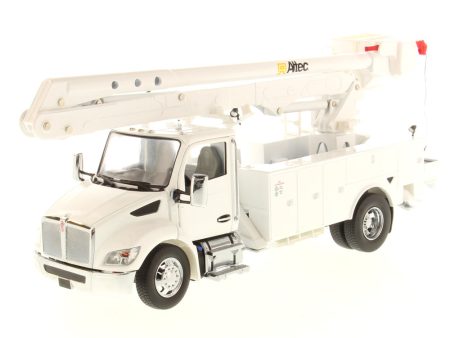 1:32 Kenworth T380 with Altec AA55 Aerial Service Truck - White Truck White Body, 71100 on Sale