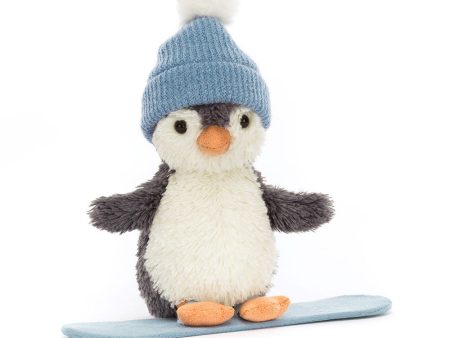 Jellycat Peanut Penguin Snowboarding on Sale